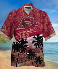 Boston College Eagles NCAA Palm Tree Pattern Hawaii Shirt For Sports Fans