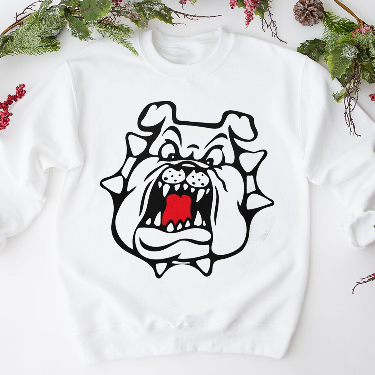 Bulldog Unisex Crewneck Sweatshirt - Cozy Bulldogs Merch