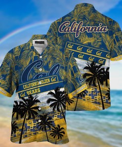 California Golden Bears NCAA Palm Tree Pattern Hawaii Shirt For Sports Fans