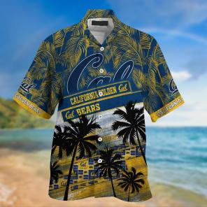 California Golden Bears NCAA Palm Tree Pattern Hawaii Shirt For Sports Fans