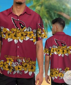 Casual Arizona Cardinals Hawaiian Shirt for Fans