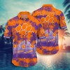 Casual Short Sleeve Clemson Tigers Hawaiian Shirt for Relaxation