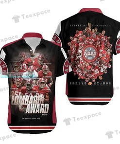 Celebrate Greatness with Alabama Crimson Tide Lombardi Award Hawaiian Shirt
