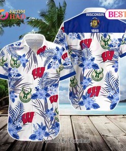 Celebrate Wisconsin Sports with Milwaukee Bucks Hawaiian Shirt