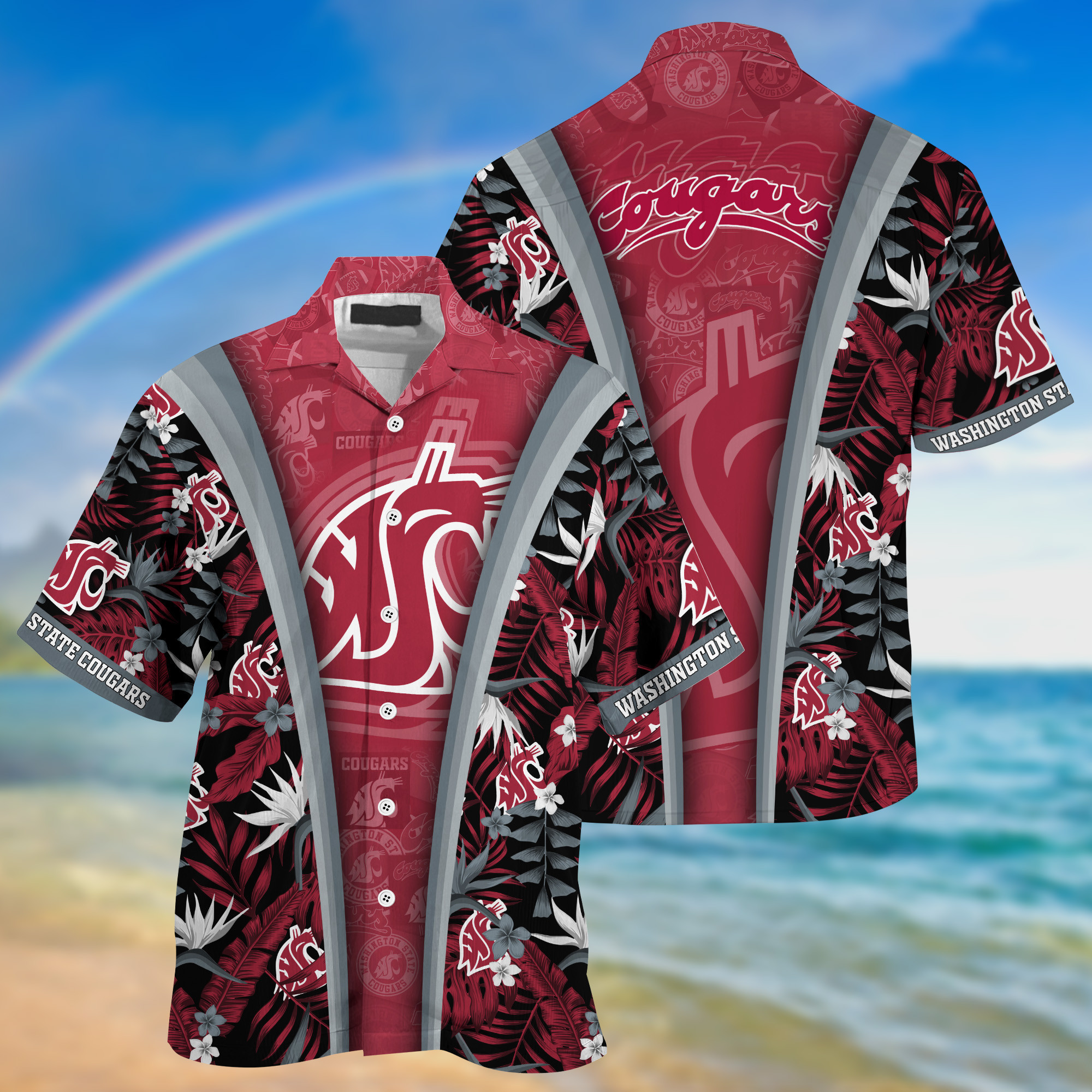 Celebrate Your Love for Washington State Cougars with Hawaiian Shirt