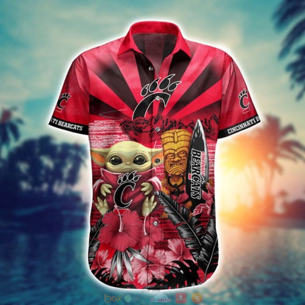 Cincinnati Bearcats Baby Yoda NCAA Hawaiian Shirt and Shorts - Fun and Creative Gift