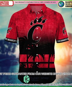 Cincinnati Bearcats Custom Name Hawaiian Shirt with Short Sleeves - Personalized Gift