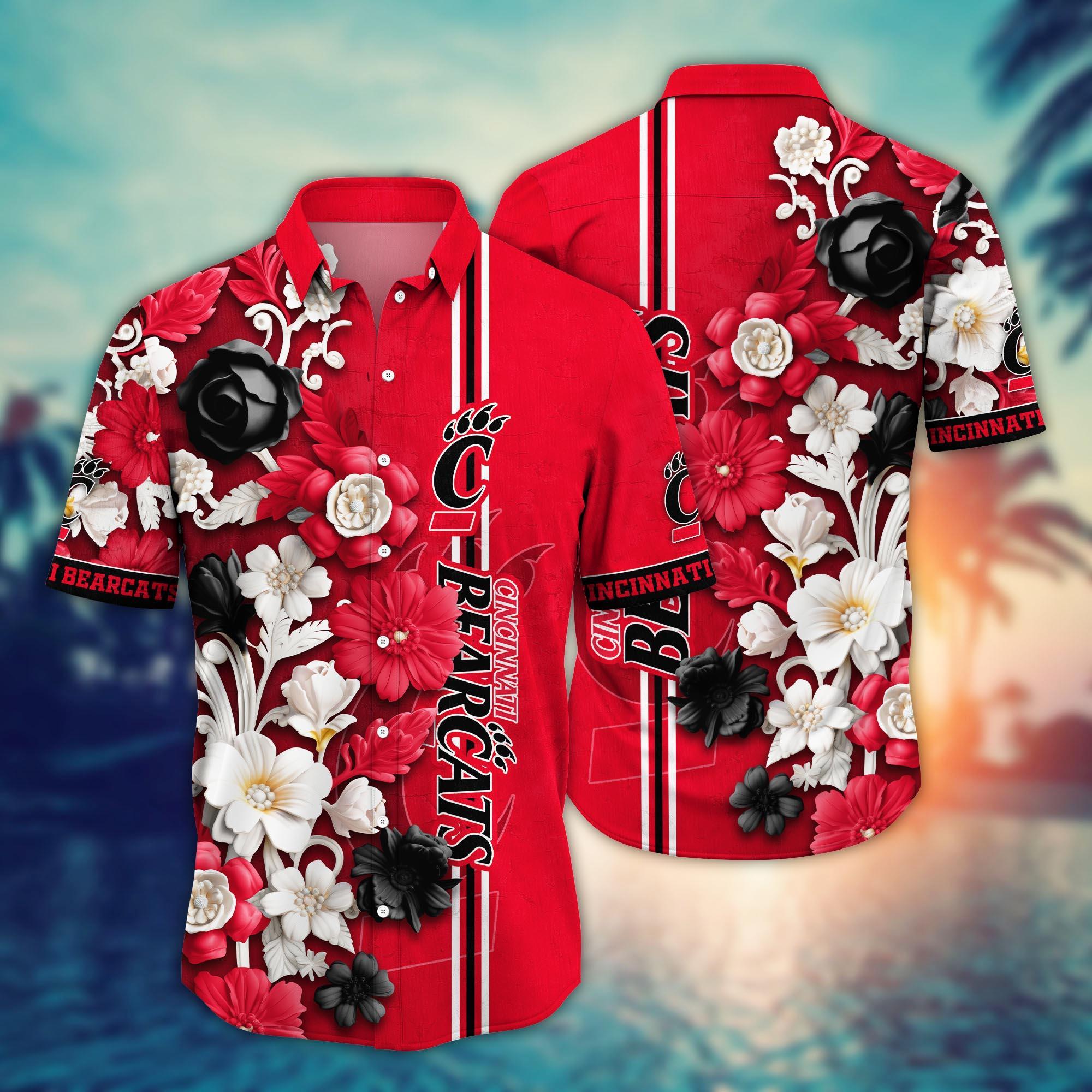 Cincinnati Bearcats NCAA Flower Hawaii Shirt For Fans Ver 37