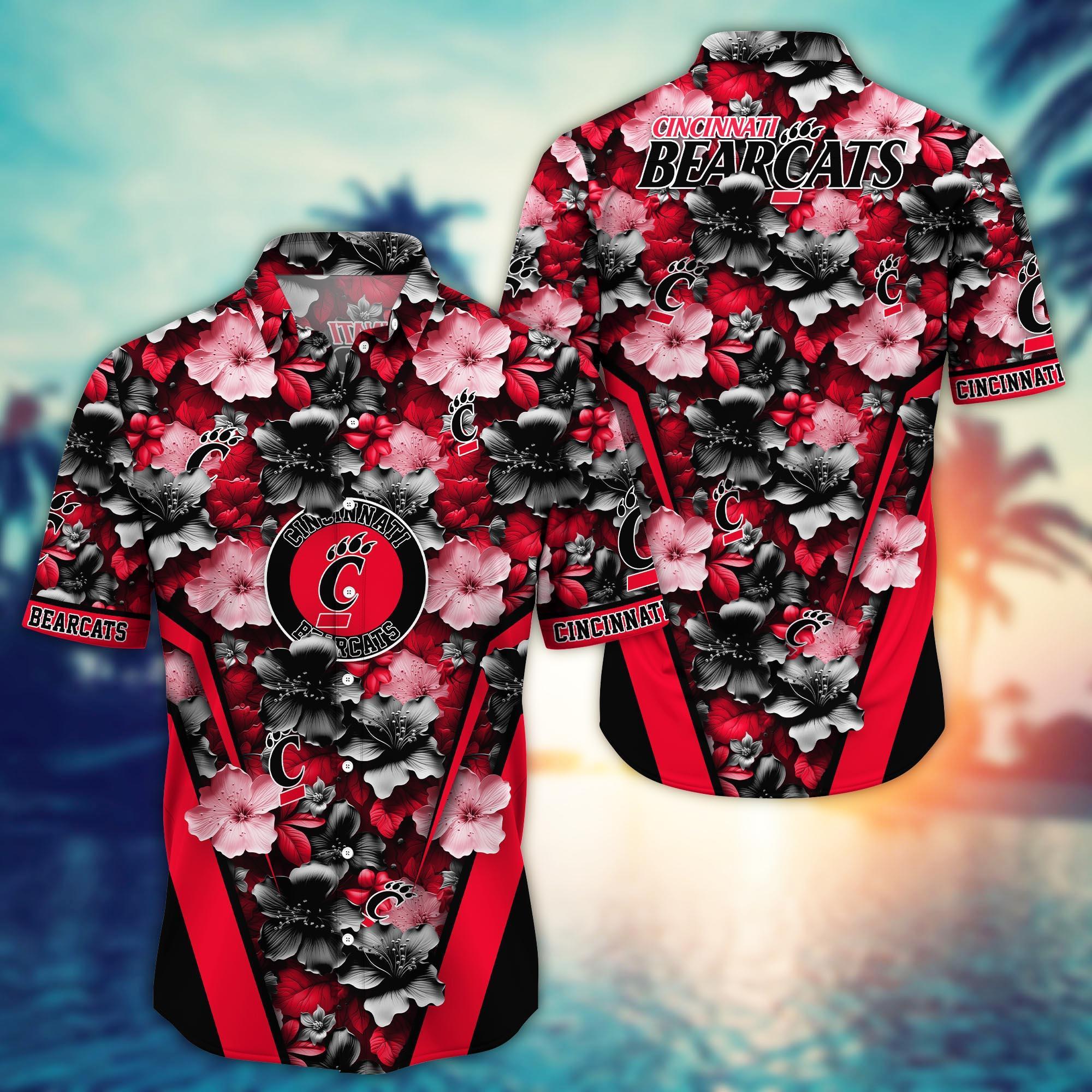 Cincinnati Bearcats NCAA Hawaiian Shirt, Aloha Shirt Ver 2