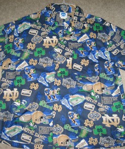Classic Notre Dame Legacy Large Hawaiian Shirt for Fighting Irish Fans