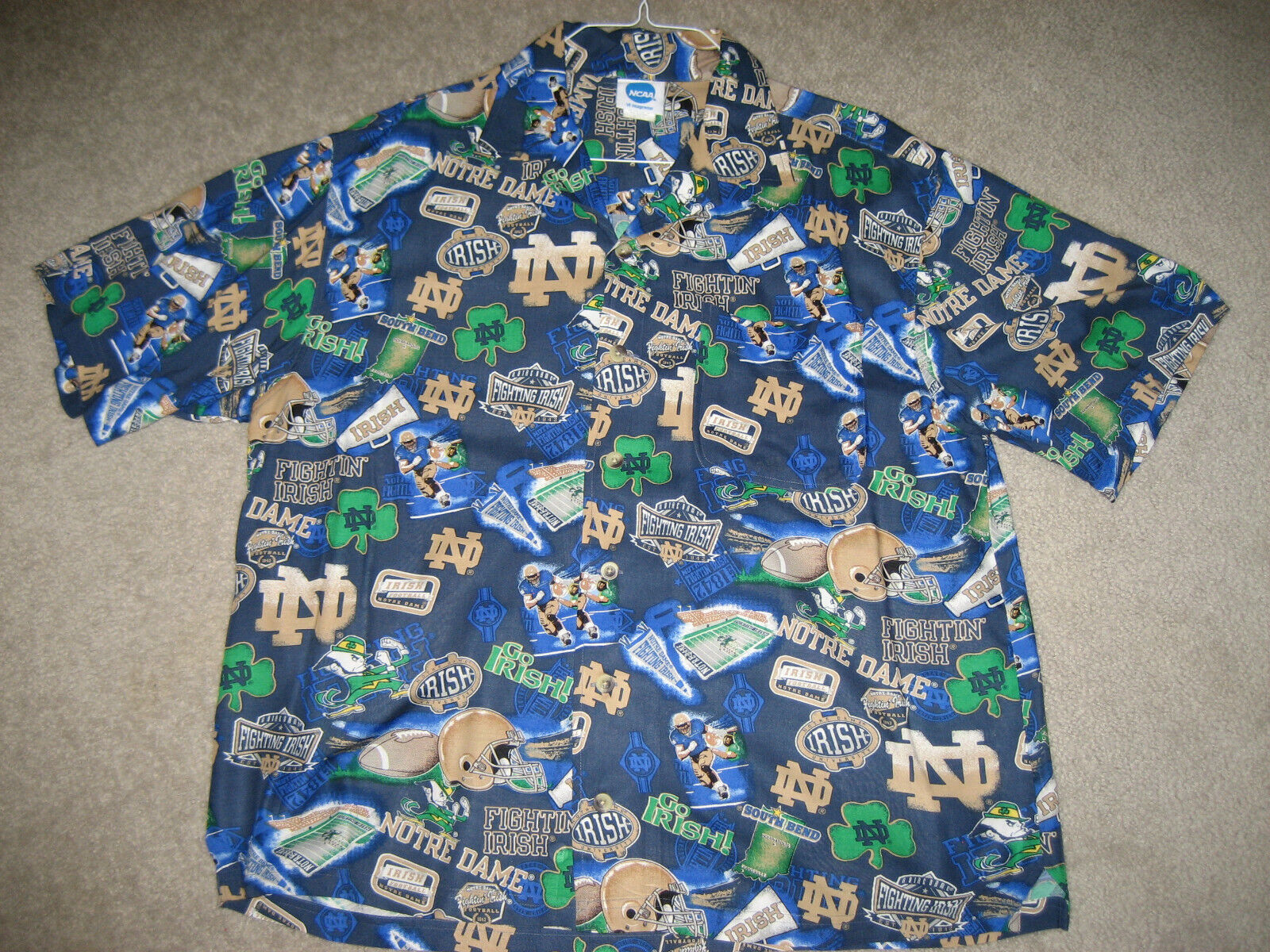 Classic Notre Dame Legacy Large Hawaiian Shirt for Fighting Irish Fans