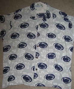 Classic Penn State Nittany Lions Hawaiian Shirt 'Nittany Lion Logo', Size Small