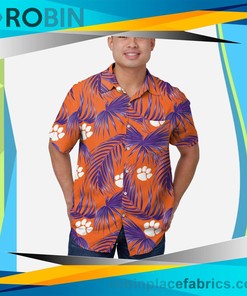Clemson Tigers Hawaiian Button Up Shirt - Perfect for Fans