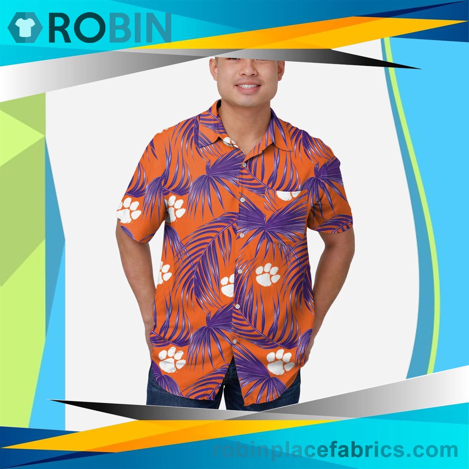 Clemson Tigers Hawaiian Button Up Shirt - Perfect for Fans
