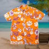 Clemson Tigers Hawaiian Shirt Floral Design - Great Gift for Fans 