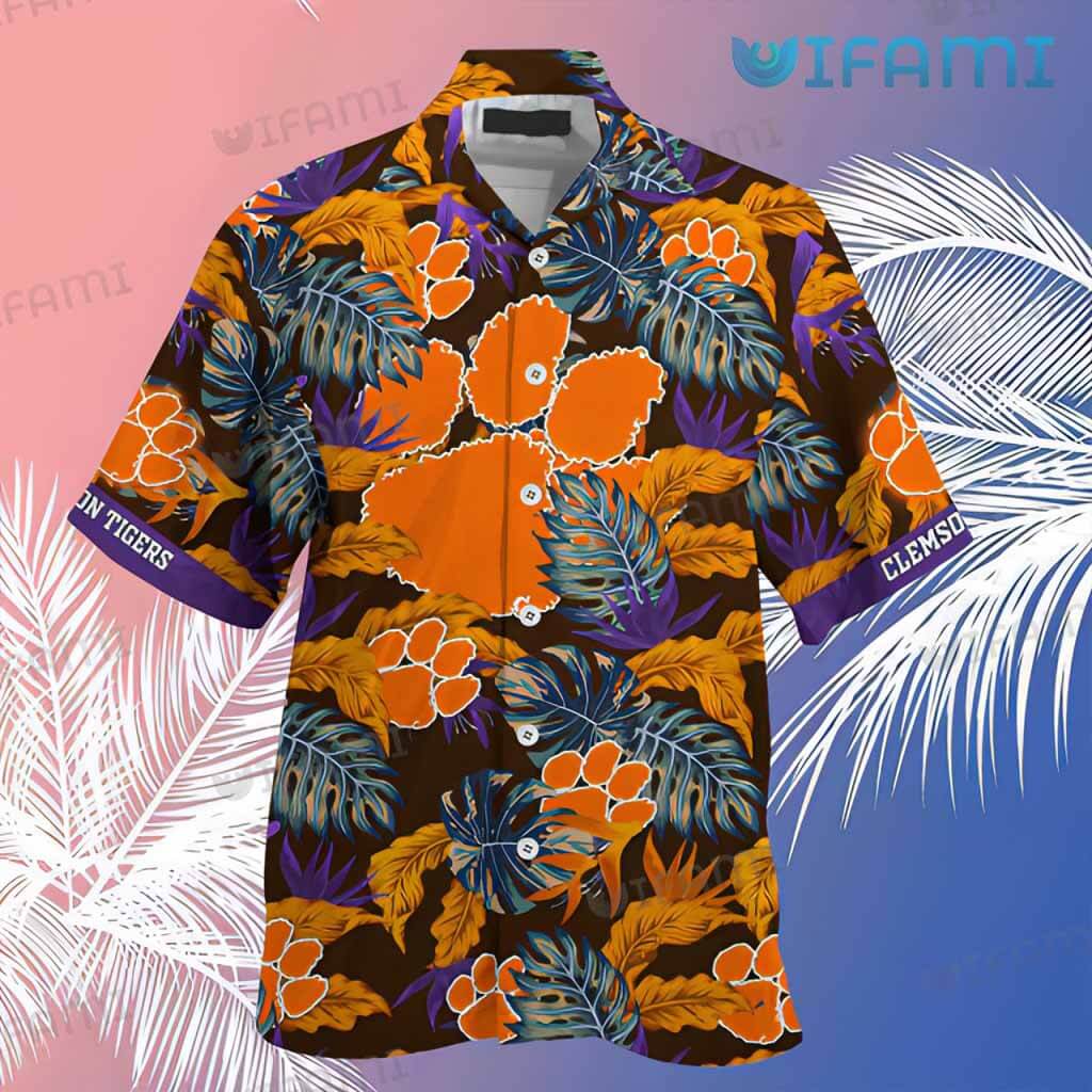 Clemson Tigers Hawaiian Shirt - Stress Blessed Obsessed Clemson Gift