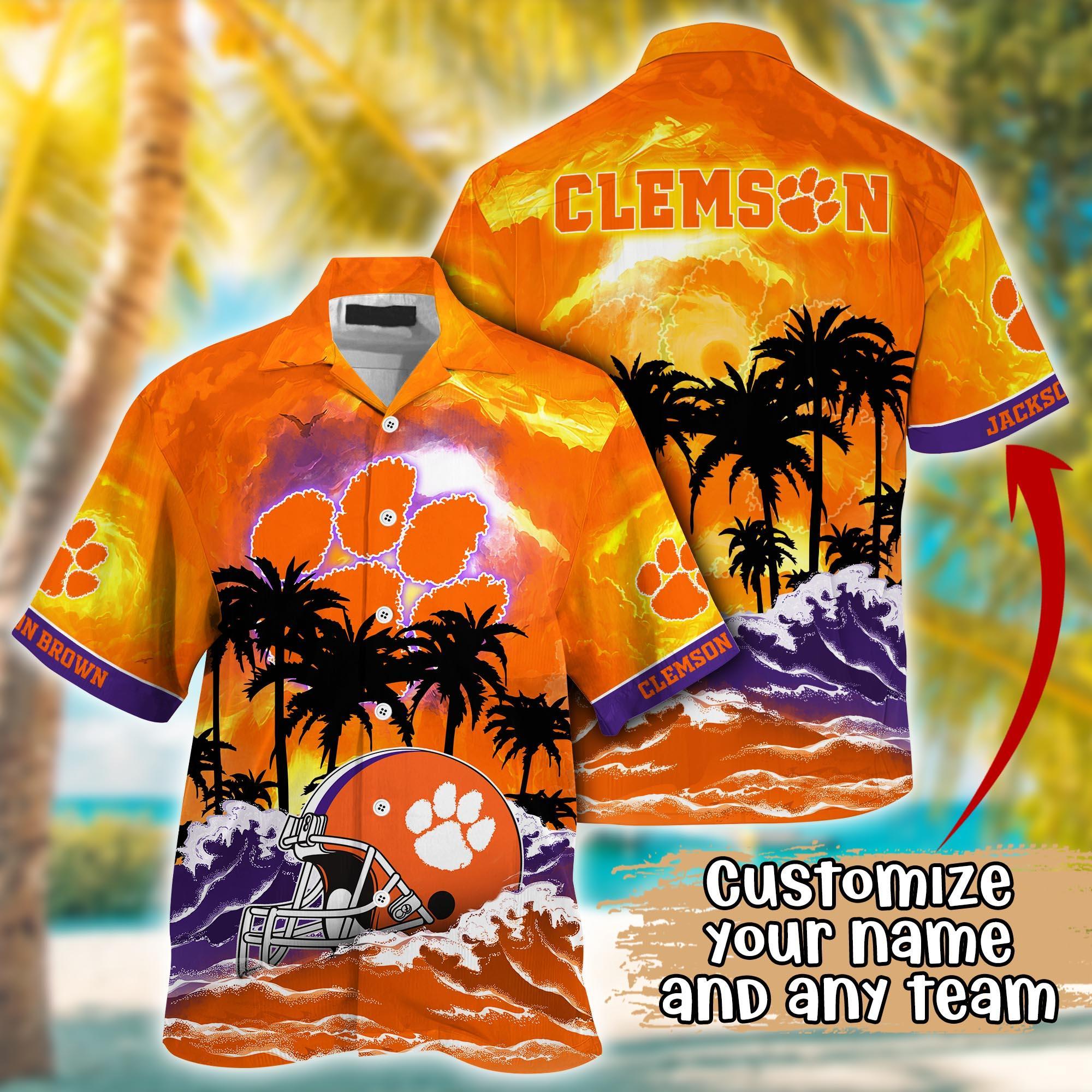 Clemson Tigers NCAA Best Hawaiian Shirt Ever- Customize Any Team Any League