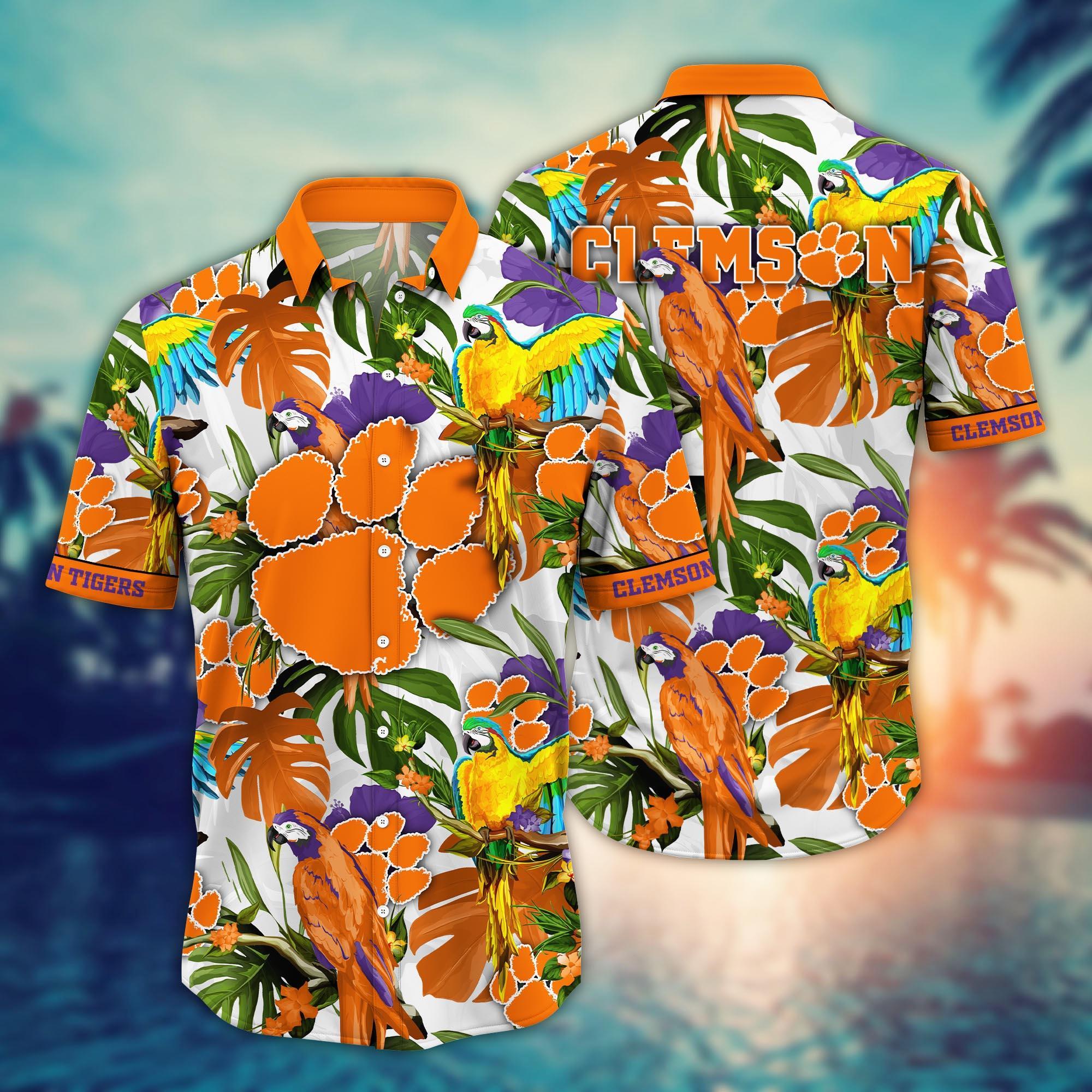 Clemson Tigers NCAA Flower Hawaii Shirt For Fans Ver 11
