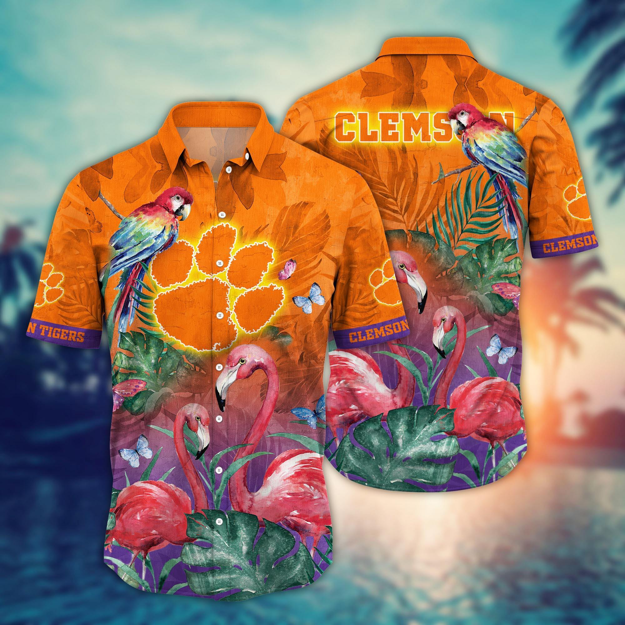 Clemson Tigers NCAA Flower Hawaii Shirt For Fans Ver 12