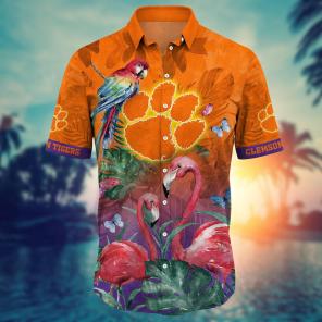 Clemson Tigers NCAA Flower Hawaii Shirt For Fans Ver 12