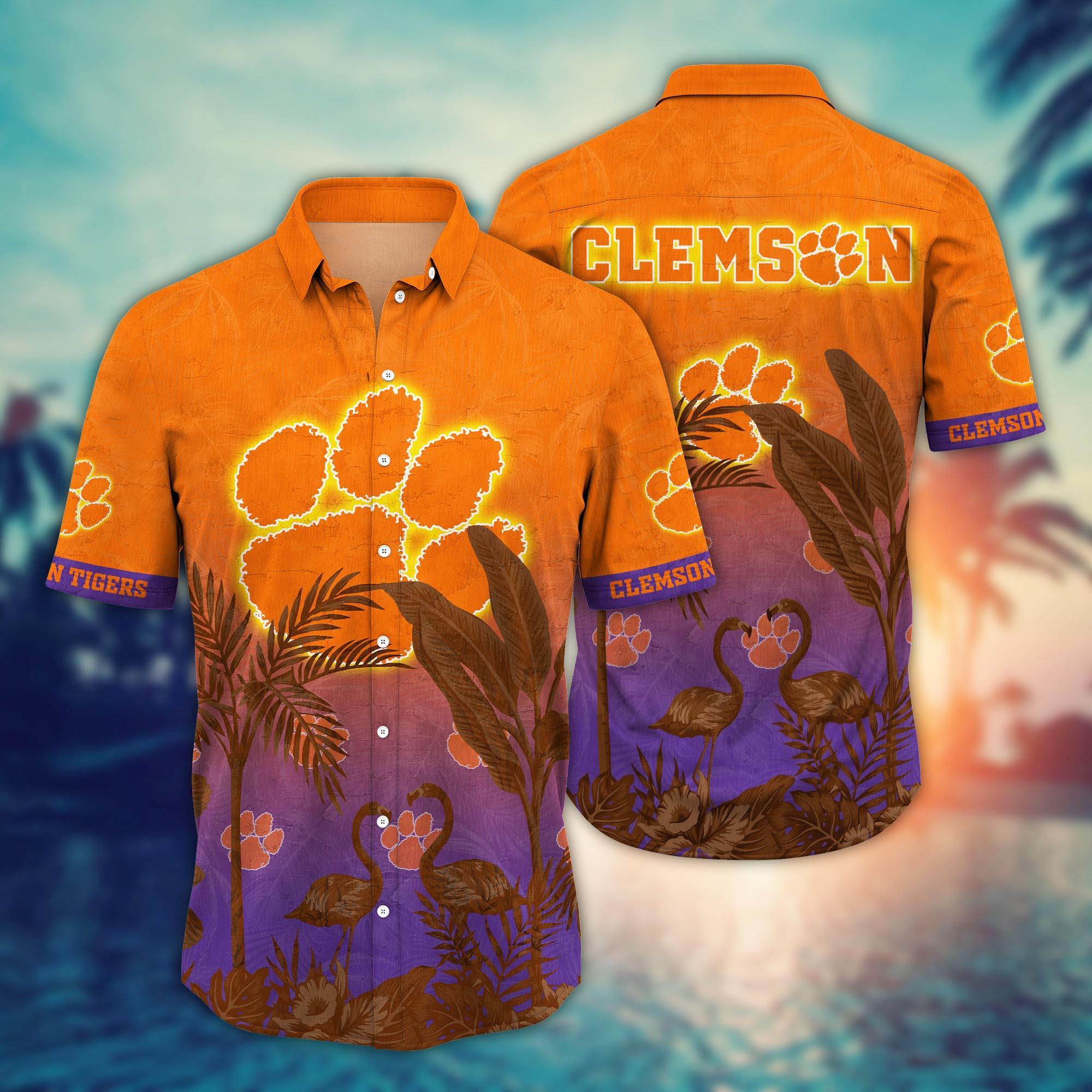 Clemson Tigers NCAA Flower Hawaii Shirt For Fans Ver 13