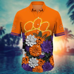 Clemson Tigers NCAA Flower Hawaii Shirt For Fans Ver 15