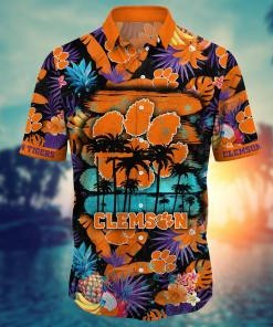 Clemson Tigers NCAA Flower Hawaii Shirt For Fans Ver 16