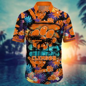 Clemson Tigers NCAA Flower Hawaii Shirt For Fans Ver 16