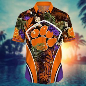 Clemson Tigers NCAA Flower Hawaii Shirt For Fans Ver 18