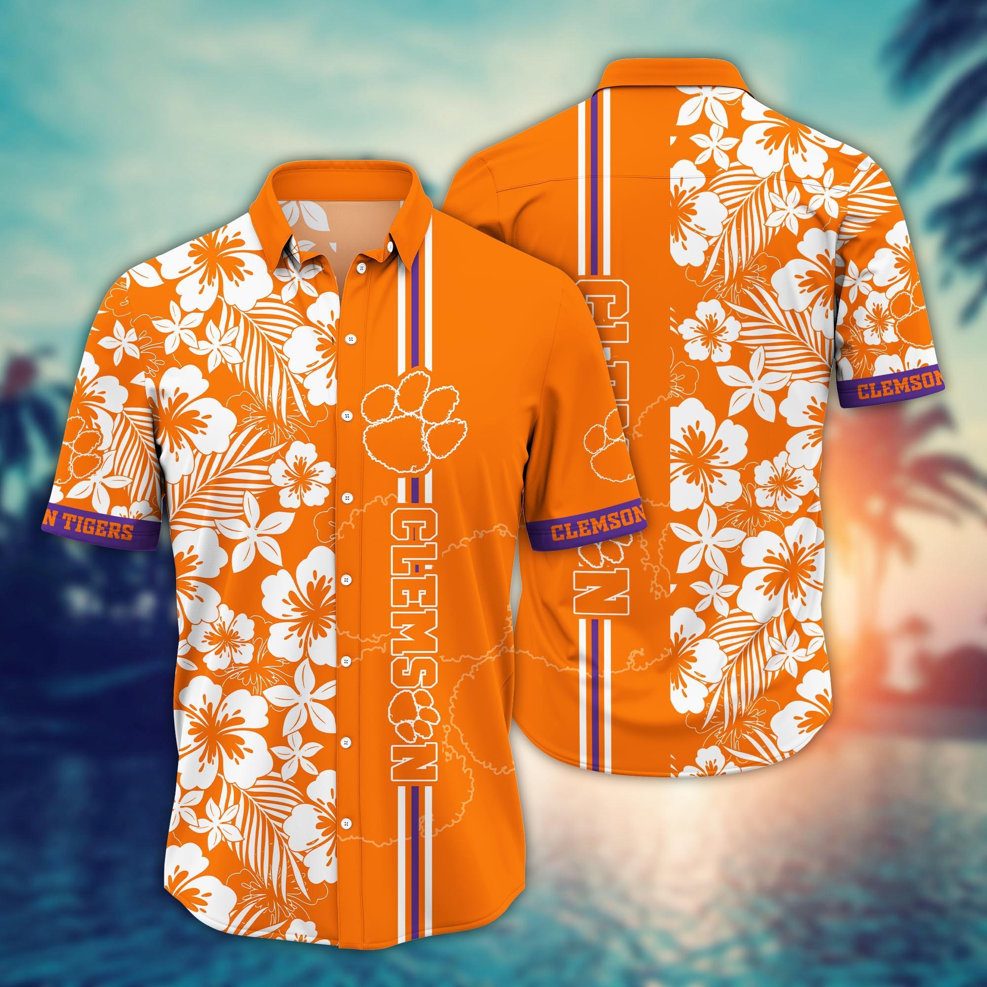 Clemson Tigers NCAA Flower Hawaii Shirt For Fans Ver 19