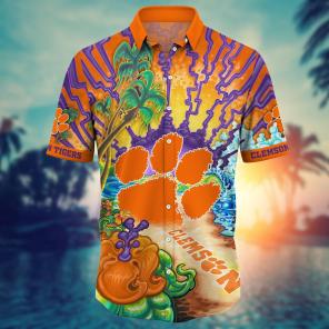 Clemson Tigers NCAA Flower Hawaii Shirt For Fans Ver 2