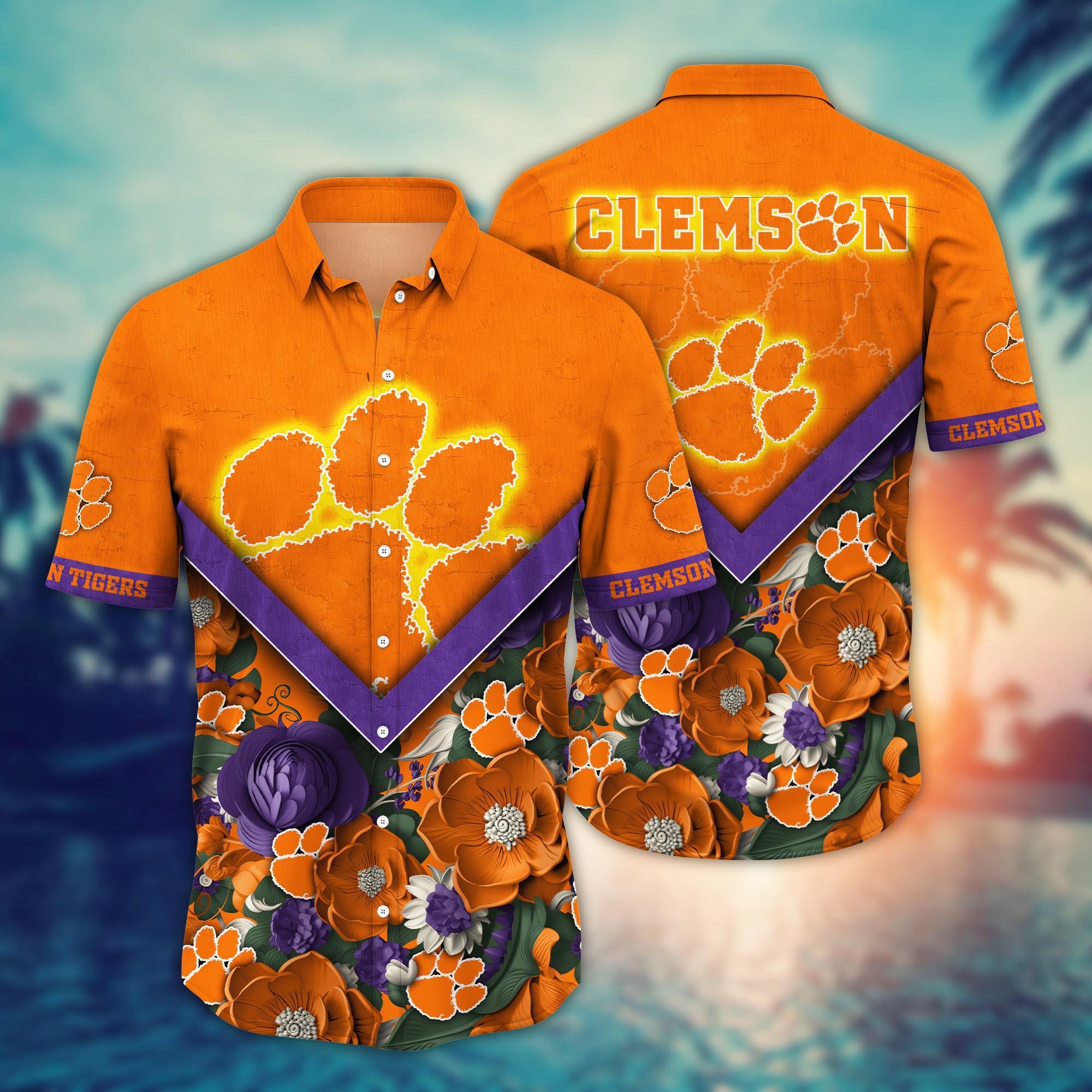 Clemson Tigers NCAA Flower Hawaii Shirt For Fans Ver 20