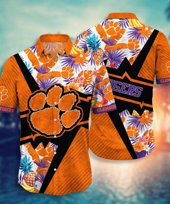 Clemson Tigers NCAA Flower Hawaii Shirt For Fans Ver 21