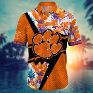 Clemson Tigers NCAA Flower Hawaii Shirt For Fans Ver 21