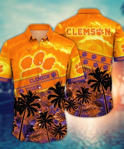 Clemson Tigers NCAA Flower Hawaii Shirt For Fans Ver 22