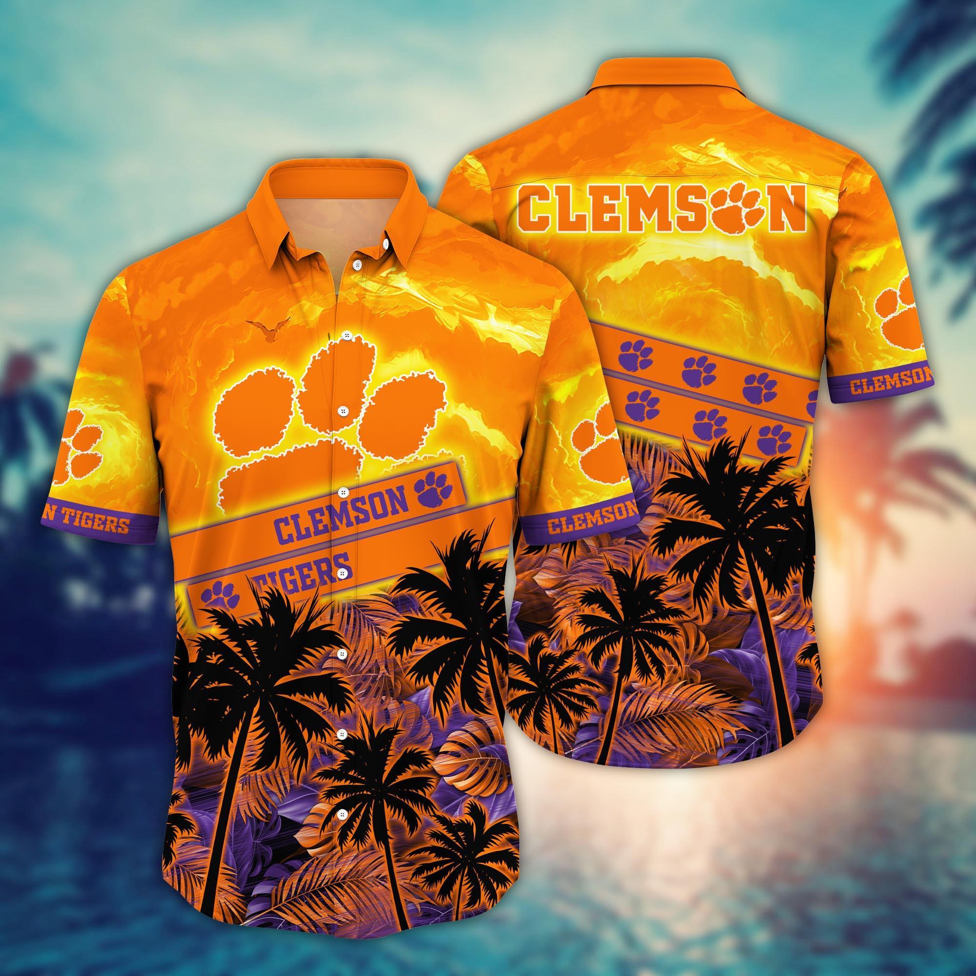 Clemson Tigers NCAA Flower Hawaii Shirt For Fans Ver 22