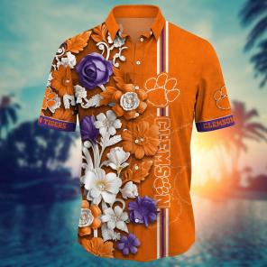 Clemson Tigers NCAA Flower Hawaii Shirt For Fans Ver 24