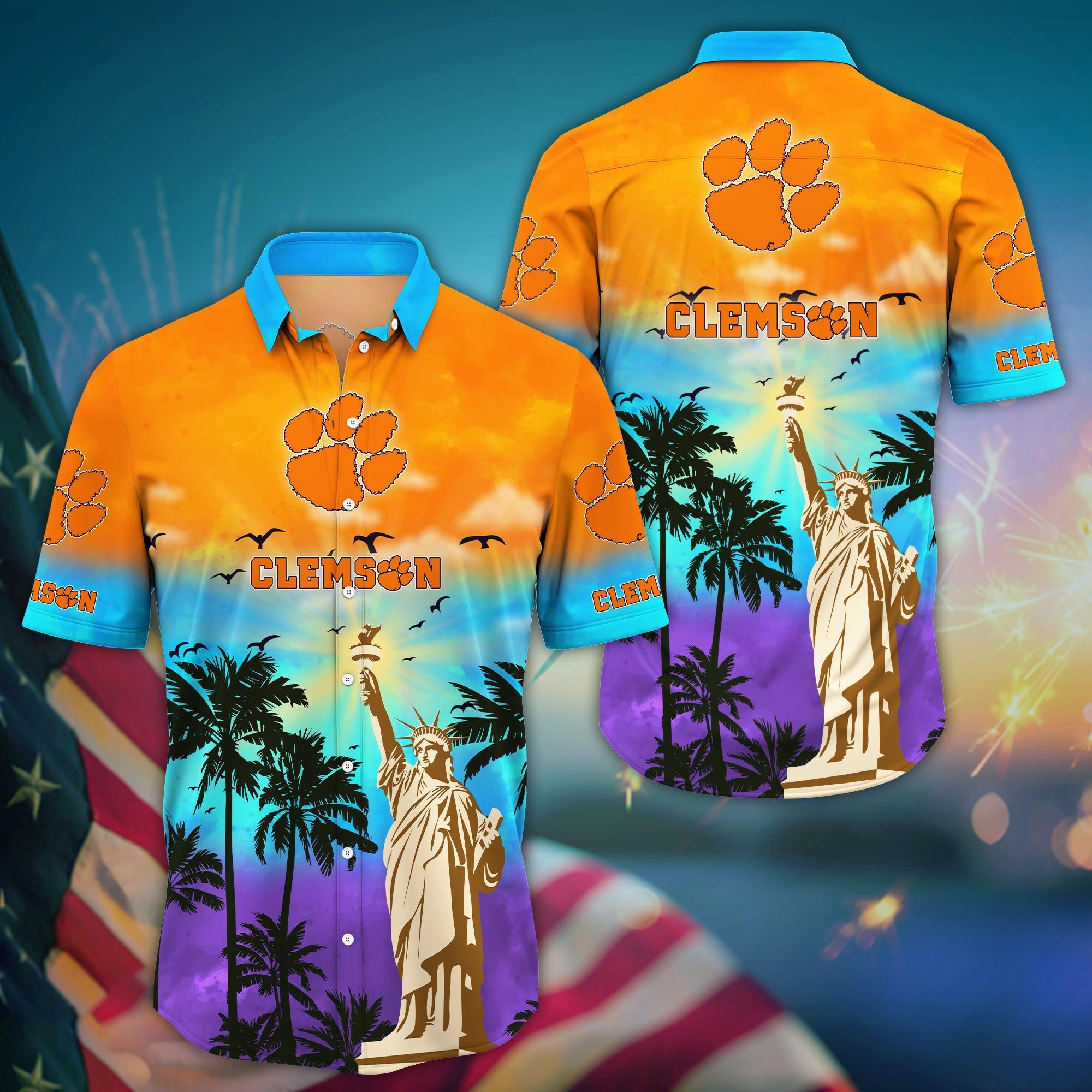Clemson Tigers NCAA Flower Hawaii Shirt For Fans Ver 25