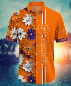 Clemson Tigers NCAA Flower Hawaii Shirt For Fans Ver 26
