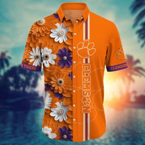 Clemson Tigers NCAA Flower Hawaii Shirt For Fans Ver 26