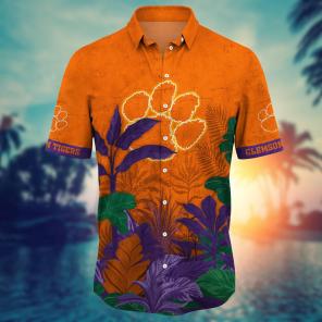 Clemson Tigers NCAA Flower Hawaii Shirt For Fans Ver 28