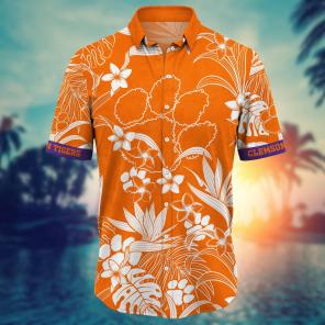 Clemson Tigers NCAA Flower Hawaii Shirt For Fans Ver 29