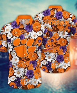 Clemson Tigers NCAA Flower Hawaii Shirt For Fans Ver 3