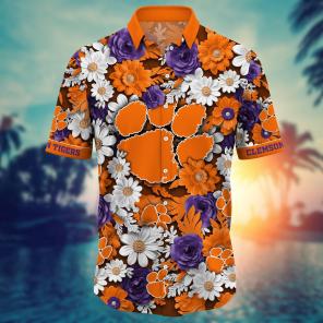Clemson Tigers NCAA Flower Hawaii Shirt For Fans Ver 3
