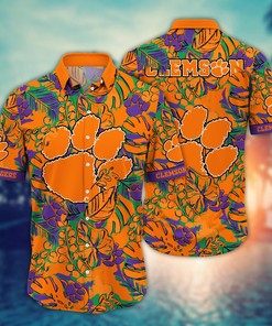 Clemson Tigers NCAA Flower Hawaii Shirt For Fans Ver 32