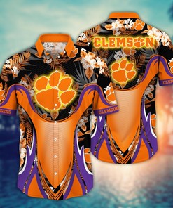 Clemson Tigers NCAA Flower Hawaii Shirt For Fans Ver 35