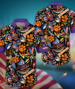 Clemson Tigers NCAA Flower Hawaii Shirt For Fans Ver 4