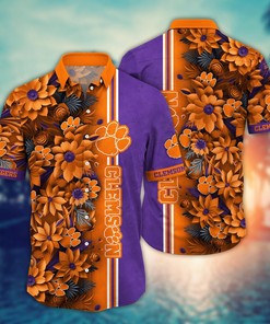 Clemson Tigers NCAA Flower Hawaii Shirt For Fans Ver 5