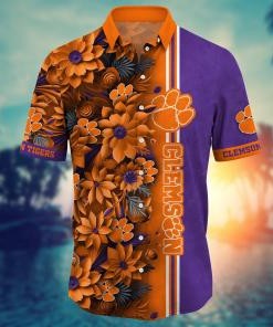 Clemson Tigers NCAA Flower Hawaii Shirt For Fans Ver 5