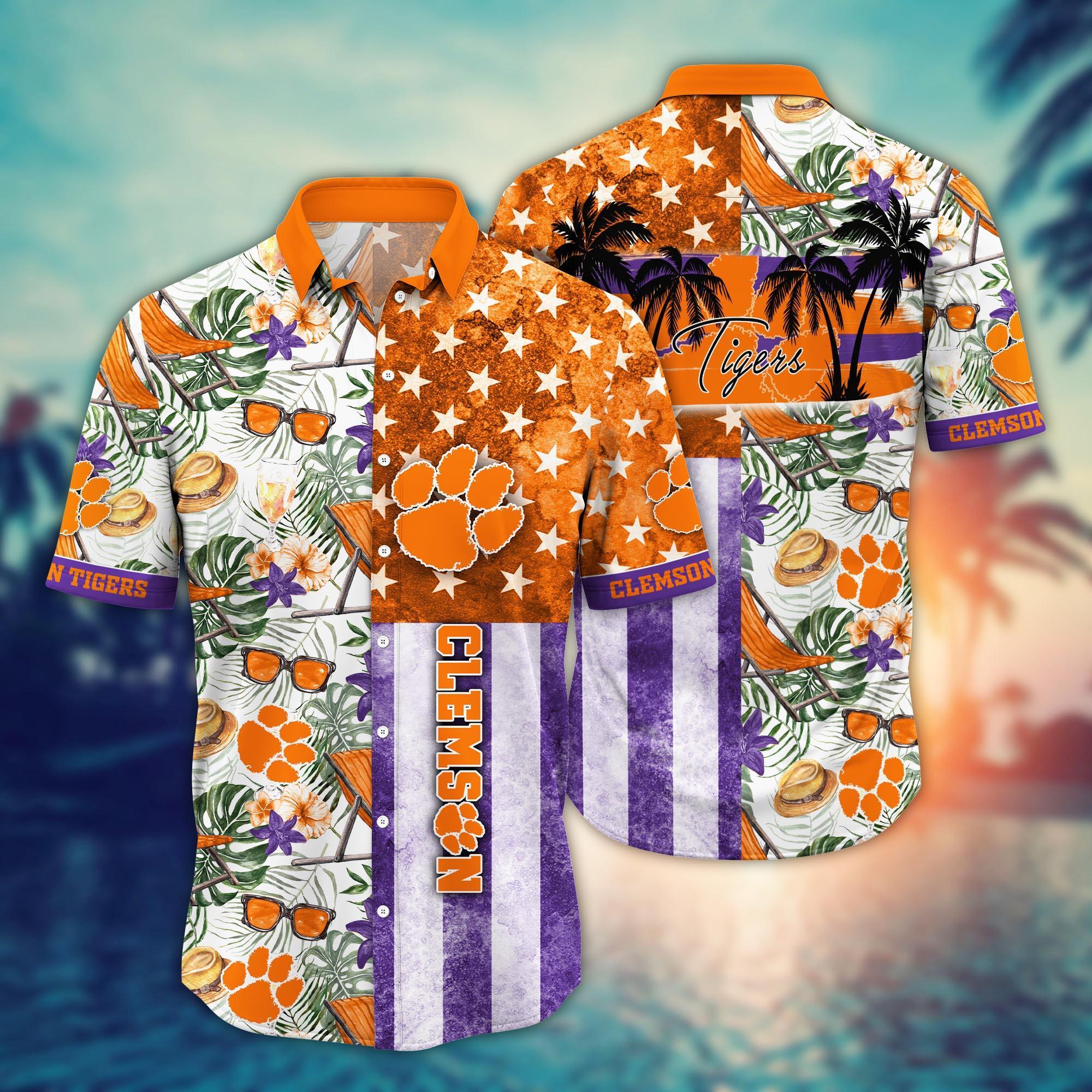 Clemson Tigers NCAA Flower Hawaii Shirt For Fans Ver 7